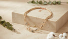 Multi-Strand Necklace with Metallic Beads - Charming Charlie