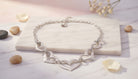 Silver Eternal Hearts Chain Necklace - Charming Charlie