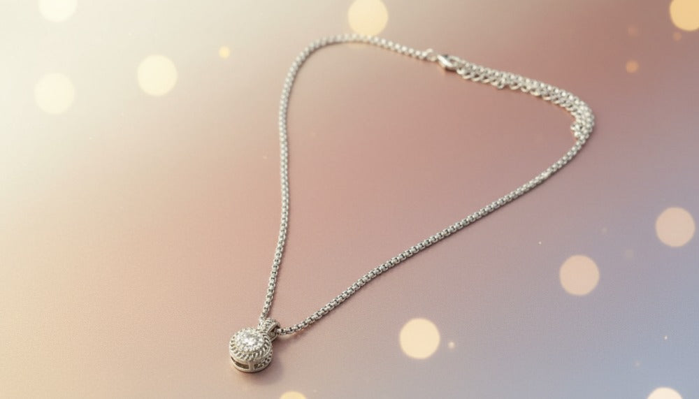 Silver Sphere Necklace - Charming Charlie