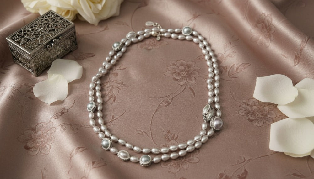 Vintage Double Strand Pearl Necklace - Charming Charlie