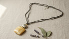 Leather Stone Necklace - Charming Charlie