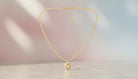 Beaded Chain With Golden Stone Necklace - Charming Charlie