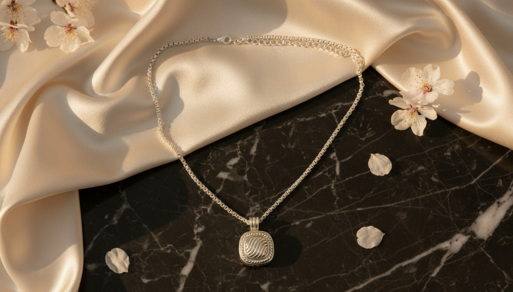 Silver Pendant Necklace - Charming Charlie