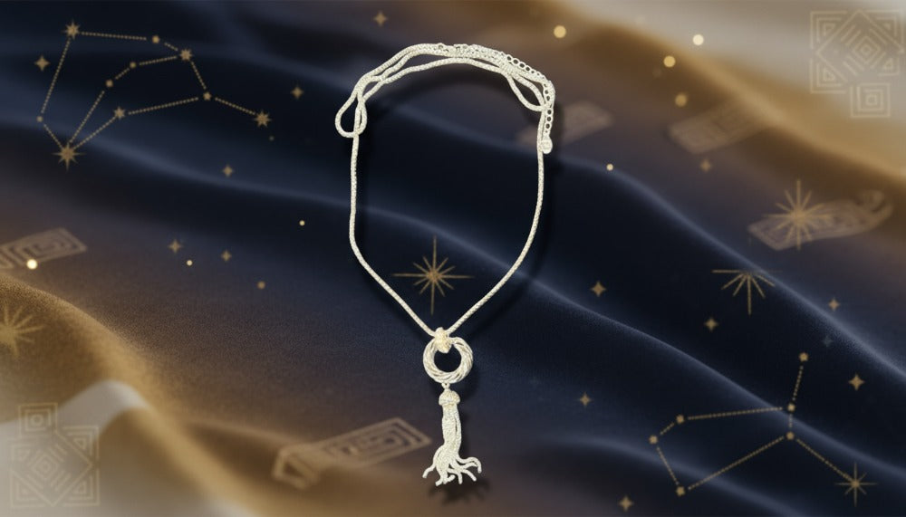 Silver Looped Tassel Necklace - Charming Charlie