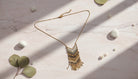 Golden Chevron Tassel Necklace - Charming Charlie