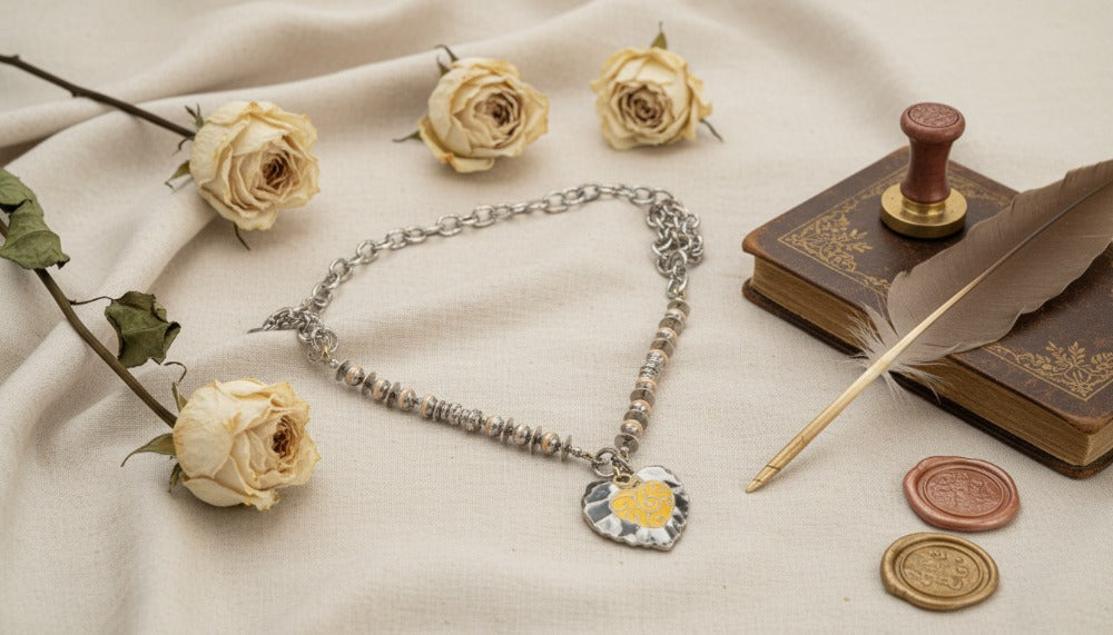 Heart Antiquity Necklace - Charming Charlie
