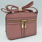 Zipper Detail Women’s Crossbody Soft Faux Leather Bag - Crossbody Bags