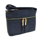 Zipper Detail Women's Crossbody Soft Faux Leather Bag - Charming Charlie