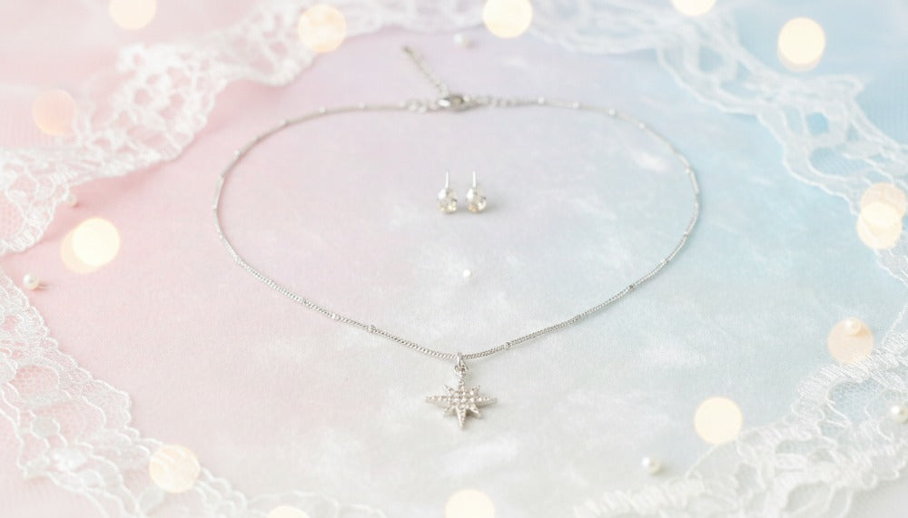 Silver Dreamscape Star Set Necklace - Charming Charlie