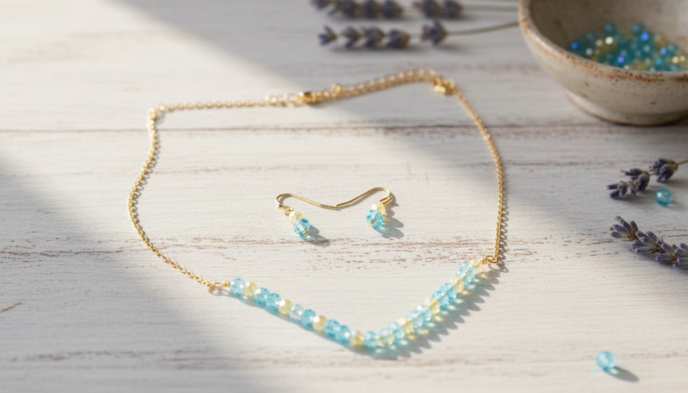Blue Mist Set Necklace - Charming Charlie