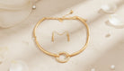 Halo Harmony Rose Gold Set Necklace - Charming Charlie