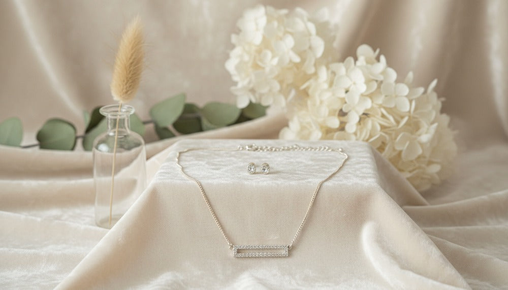 Silver Eternal Spark Bar Set Necklace - Charming Charlie