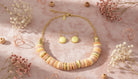 Golden Sunrise Beaded Set Necklace - Charming Charlie