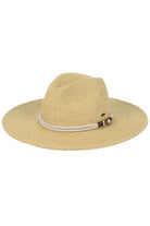 Natural C.C Anchor Rope Trim Band Wide Brim Sun Hat is a stylish and practical accessory for any sunny day. The wide brim offers excellent sun protection while the anchor rope trim adds a nautical touch to your outfit. With this hat, you can enjoy the outdoors in both comfort and style.