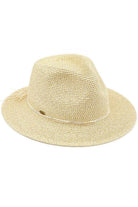 Natural C.C Lurex Paper Straw Panama Sun Hat, whether you’re basking under the summer sun at the beach, lounging by the pool, or kicking back with friends at the lake, a great hat can keep you cool and comfortable even when the sun is high in the sky. Large, comfortable, and perfect for keeping the sun off of your face, neck, and shoulders, ideal for travelers who are on vacation or just spending some time in the great outdoors.
