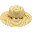C.C Wide Brim Stone Trim Band Sun Hat - Charming Charlie