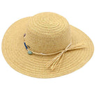 Natural C.C Wide Brim Stone Trim Band Sunhat, Keep your styles on even when you are relaxing at the pool or playing at the beach. Large, comfortable, and perfect for keeping the sun off of your face, neck, and shoulders. Perfect summer, beach accessory. Ideal for travelers who are on vacation or just spending some time in the great outdoors.