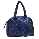 2-in-1 Large Quilted Tote Bag with Pouch - Charming Charlie