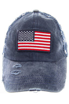 Navy C.C American Flag Baseball Cap is perfect for showing off your patriotic pride while staying protected from the sun. The classic design features the American flag, making it a stylish and meaningful accessory for any outdoor event. Made with high-quality materials, this cap is comfortable and durable for long-term wear.