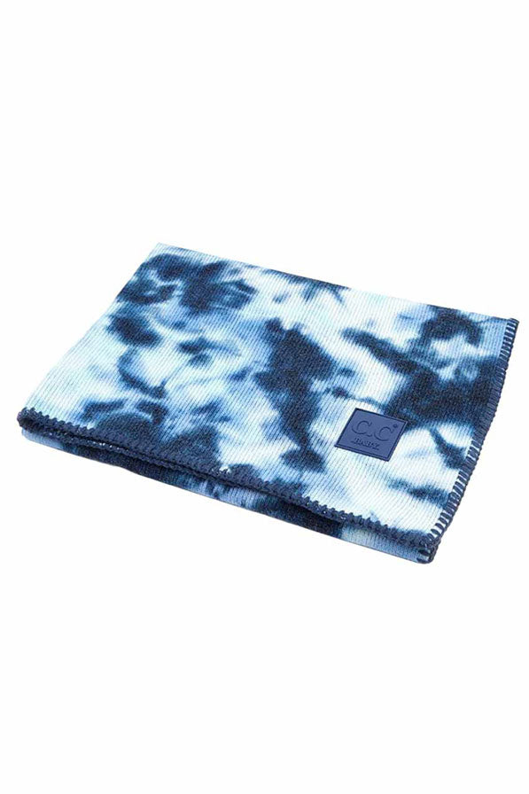 Navy Pale Blue C.C Baby Tie Dye Stroller Blanket,  on-trend & fabulous design make it eye-catching and beautiful. It will keep your baby cozy and comfortable on winter and cold days. Go outside with confidence and beauty with this stroller blanket. It's a luxe addition to any cold-weather ensemble. Great for daily wear in the cold winter to protect your baby against the chill.