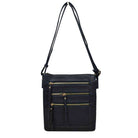 Navy Trendy Womens Soft Leather Crossbody Purse Shoulder Bag. Convertible bags great for different activities including quick getaways, long weekends, picnics, beach or even to go to the gym! Works with any outfit and will always get compliment from others. Roomy enough to carry all of your essentials, shoulder strap provides comfortable, hassle-free carrying, suitable for different ages, ideal for everyday use. 