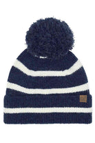 Navy Wrap yourself in cozy chic with the C.C Two Tone Stripe Yarn Pom Beanie. Its vibrant stripes and playful pom-pom effortlessly elevate any winter outfit. Crafted for both warmth and style, this beanie is the perfect accessory for your daily adventures or a thoughtful gift for a fashion-forward friend. Embrace the season in style – get yours today!