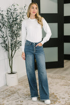 Necessary Closet Space Long Sleeve Top in White - Charming Charlie