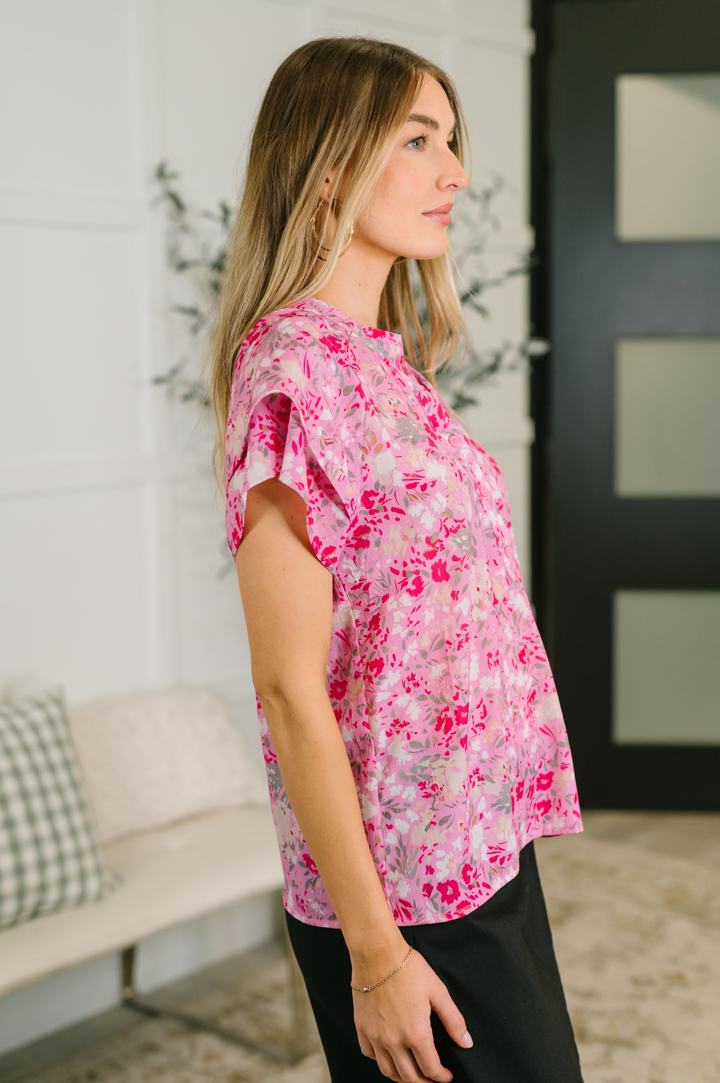 Need My Love Floral Blouse - Charming Charlie