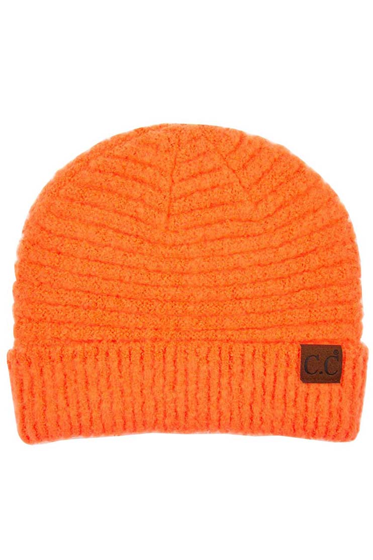 Neon Orange C C Solid Boucle Yarn Beanie Hat with Cuff, wear this beautiful Beanie Hat while going outdoor and keep yourself warm and stylish with a unique look. The color variation makes the Hat suitable for everyone's choice with different outfits. It feels cozy and a perfect match with any type of outfit. It's a beautiful winter gift accessory for birthdays, Christmas, stocking stuffers, secret Santa, holidays, anniversaries, and valentine's day to your friends, family, and Loved Ones. 
