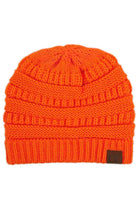NeonOrange  C.C Ribbed Knit Solid Color Beanie offers a timeless design with durable ribbed knitting, ensuring a snug and comfortable fit. Crafted for warmth and versatility, this beanie is perfect for everyday wear, providing reliable protection against cold weather while maintaining a sleek, minimalist style that complements any outfit. Its solid color adds understated appeal, making it an essential accessory for both casual and outdoor use. 