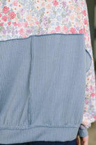 New Opportunities Drop Shoulder Floral Pullover - Charming Charlie