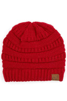 NewRed  C.C Ribbed Knit Solid Color Beanie offers a timeless design with durable ribbed knitting, ensuring a snug and comfortable fit. Crafted for warmth and versatility, this beanie is perfect for everyday wear, providing reliable protection against cold weather while maintaining a sleek, minimalist style that complements any outfit. Its solid color adds understated appeal, making it an essential accessory for both casual and outdoor use. 