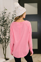 Nice to Each Other Raglan Sleeve Top in Fuchsia - Charming Charlie
