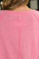 Nice to Each Other Raglan Sleeve Top in Fuchsia - Charming Charlie