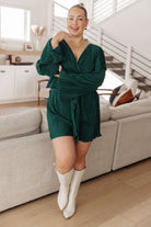 Night In Plisse Romper - Charming Charlie