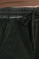 Nights Like This High Waist Palazzo Sweats in Ash Black - Charming Charlie