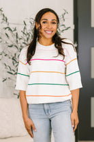 Normal Volume Striped Sweater - Charming Charlie