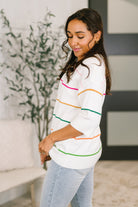 Normal Volume Striped Sweater - Charming Charlie
