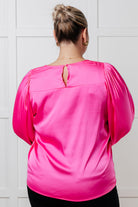 Not Exaggerating Satin Puff Sleeve Blouse - Charming Charlie