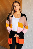 Not Quite Sure Striped Open Front Cardigan - Charming Charlie