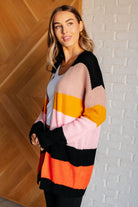 Not Quite Sure Striped Open Front Cardigan - Charming Charlie