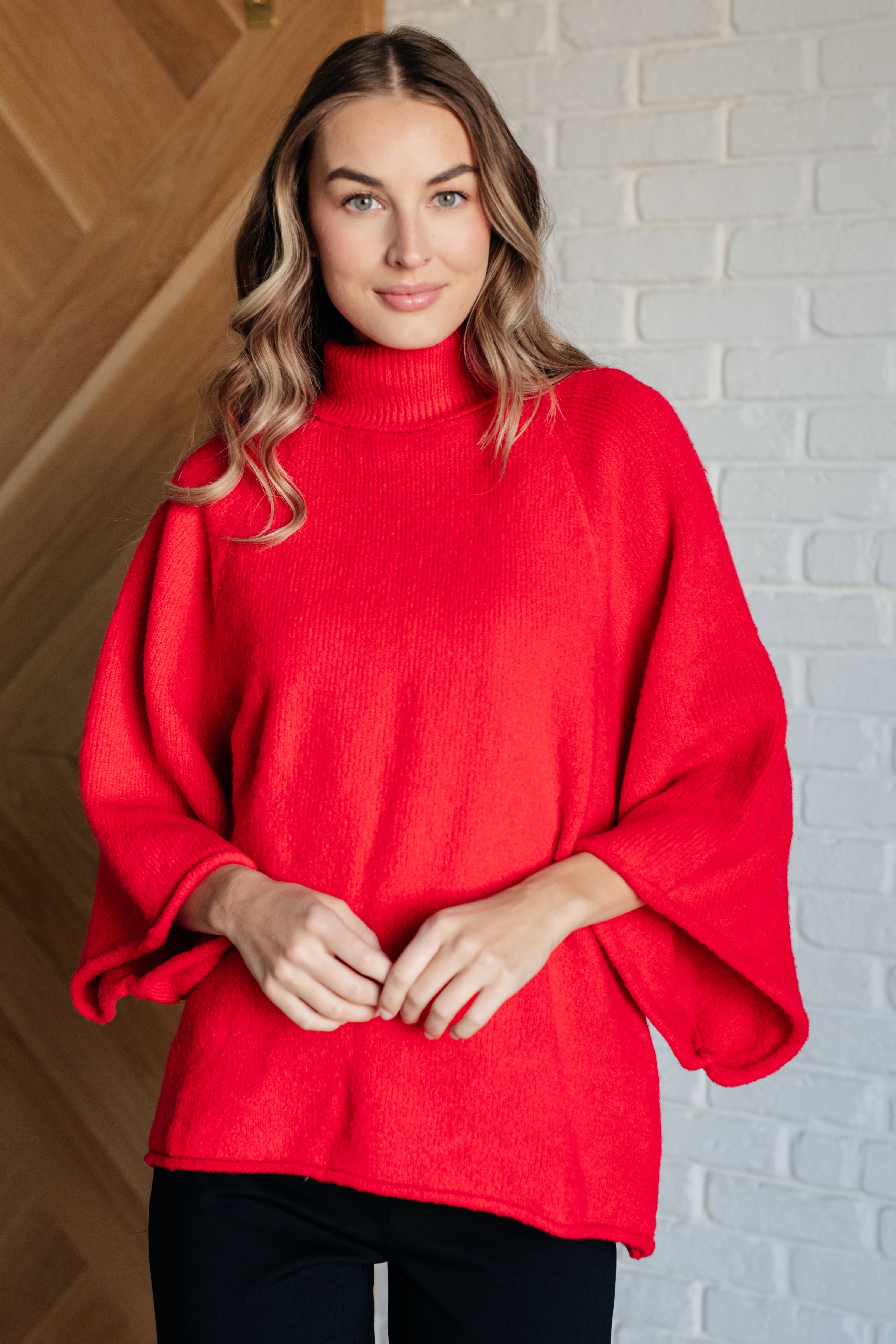 Not Too Desperate Turtleneck Sweater - Charming Charlie