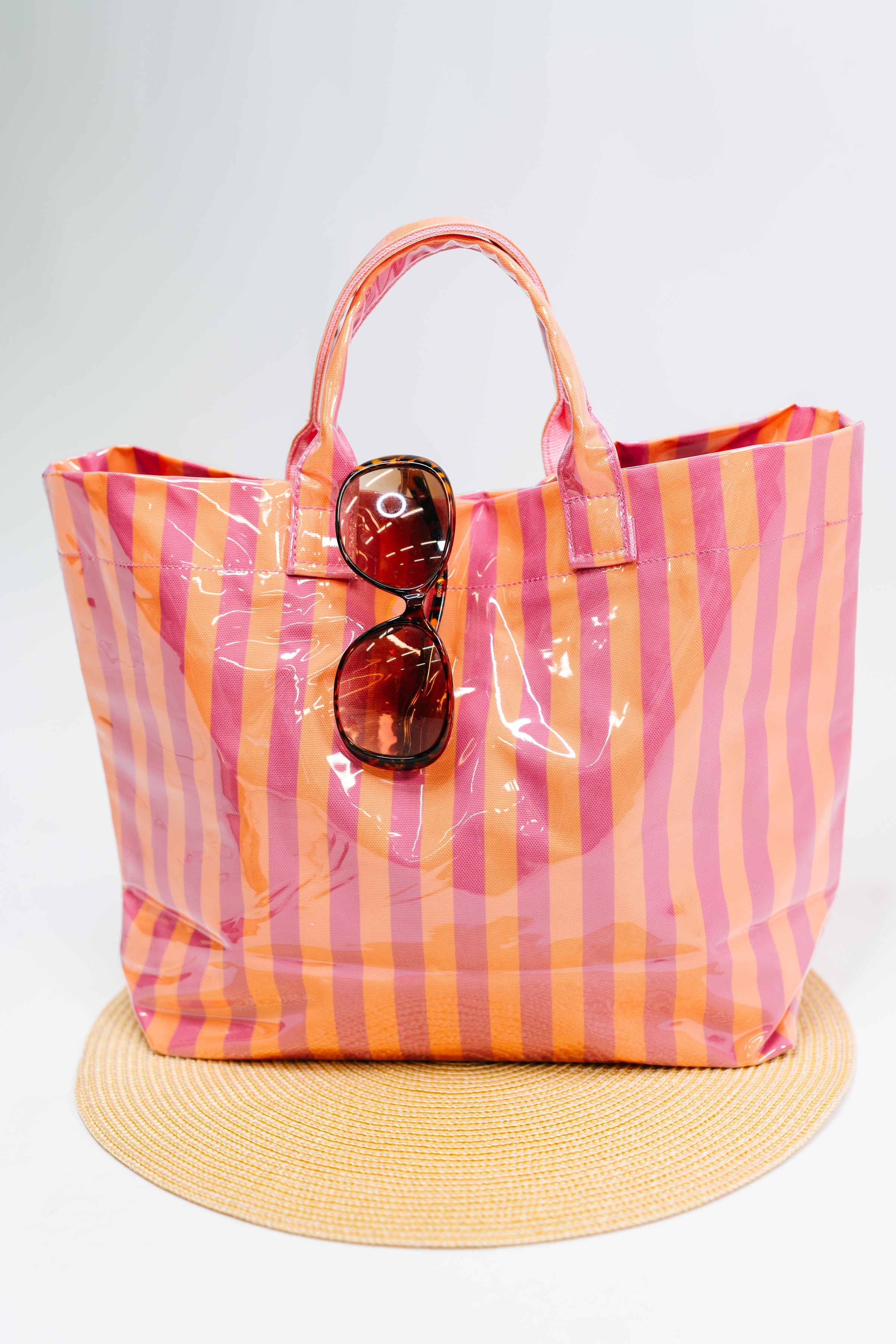 Not Your Typical Tote in Pink and Orange - Charming Charlie