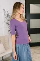 Nothing to Prove U-Neck Half Sleeve Top - Charming Charlie