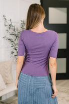 Nothing to Prove U-Neck Half Sleeve Top - Charming Charlie