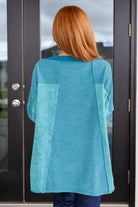 Ocean's Apart Mineral Wash Pullover - Charming Charlie