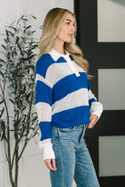 Oceanfront Stroll Button Henley - Charming Charlie