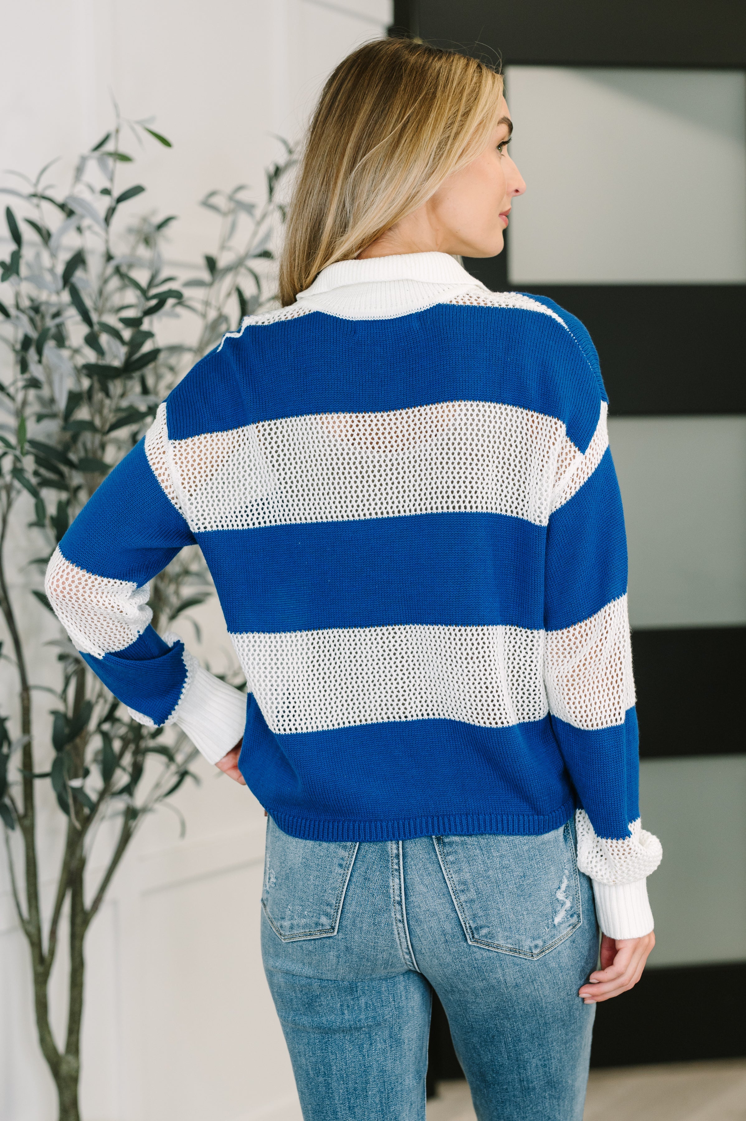 Oceanfront Stroll Button Henley - Charming Charlie