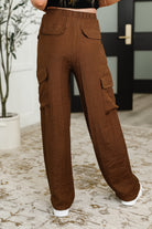 Off Duty Straight Leg Cargo Pants in  Brown - Charming Charlie