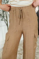 Off Duty Straight Leg Cargo Pants in Tan - Charming Charlie
